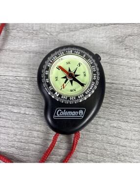 Coleman Handheld Compass w/ Lanyard | Camping Hiking Survival Navigation